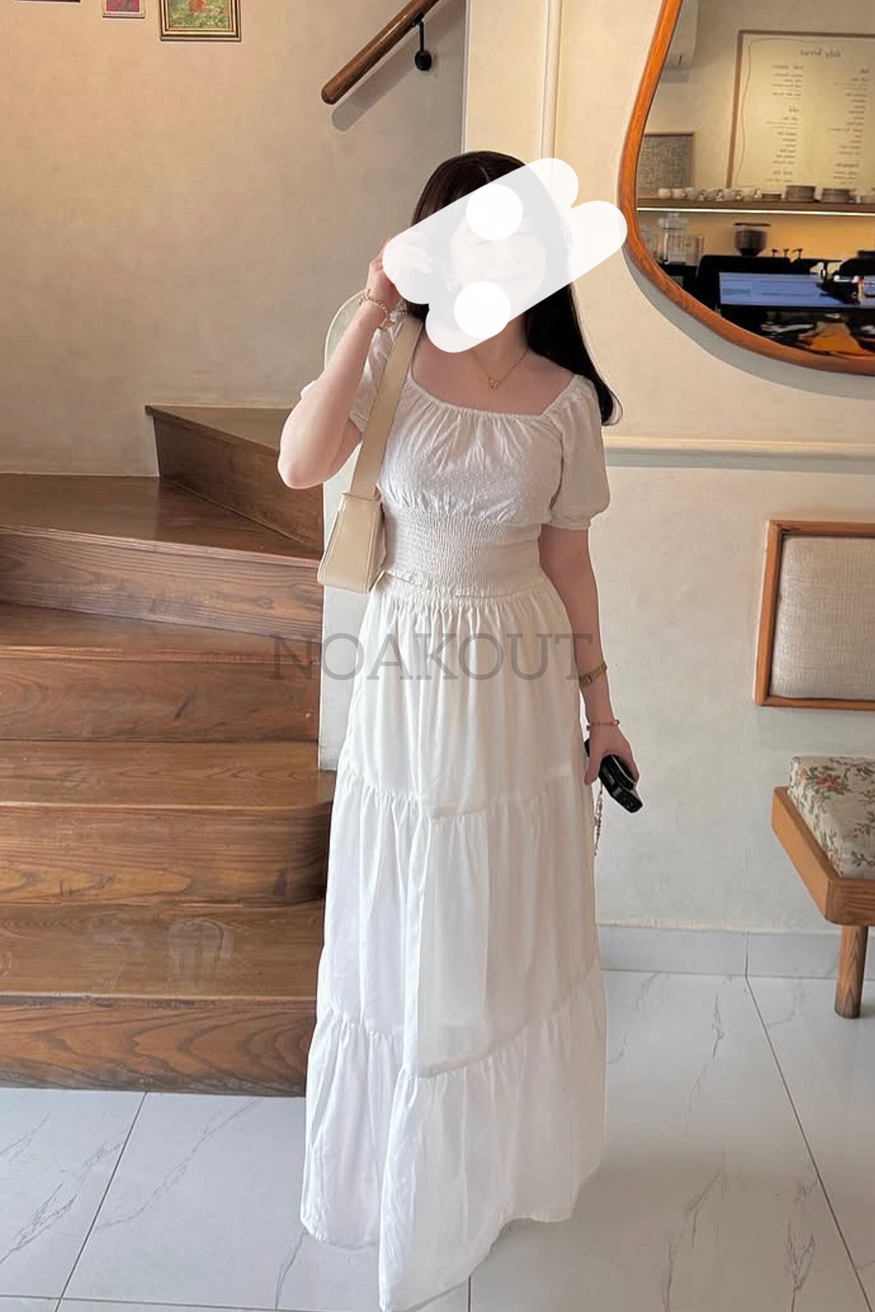 {  COTTON FRILL SKIRT }